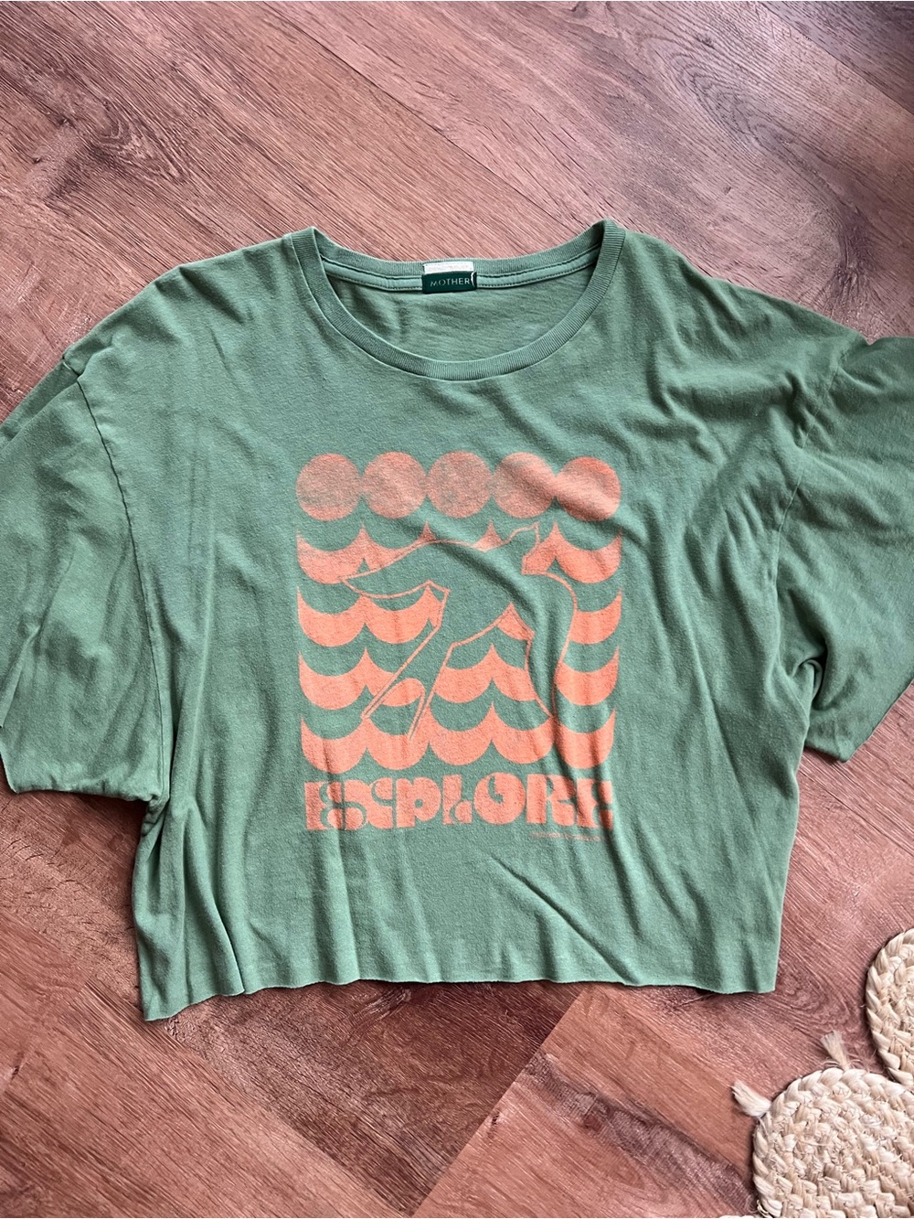 MOTHER The Cut Wingman Tee Size XL RT $110 Explore